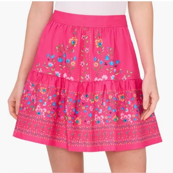 CeCe Floral Tiered Miniskirt - Picture 10 of 10